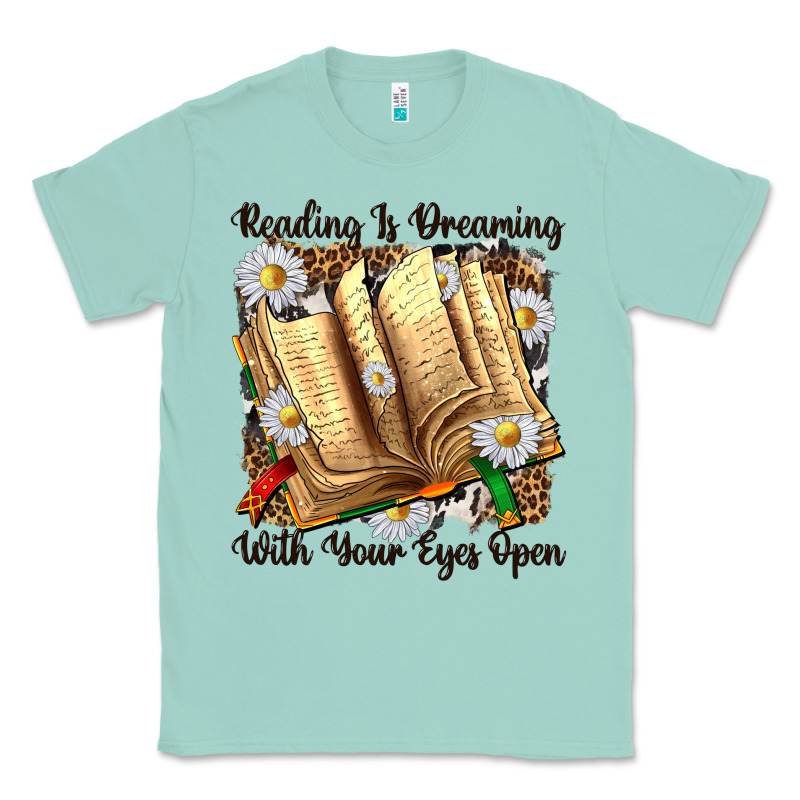 Reading Is Dreaming With Your Eyes Open Classic Tee by NancyCooperArtShop | Teevron