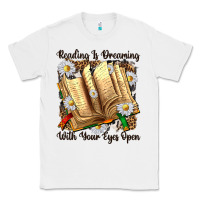 White reading is dreaming with your eyes open Classic Tee - NancyCooperArtShop