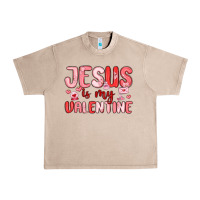 French Oak jesus is my valentine Urban Heavy Tee - MaliasSmallBusiness