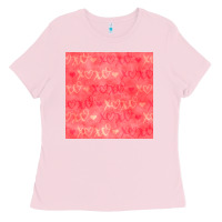 Bubblegum Pink valentines day xoxo seamless pattern Ladies Tee - BundleAndBundleShop