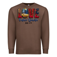 Chestnut love came down luke 2 11 Premium Sweatshirt - CowGirlArtShop