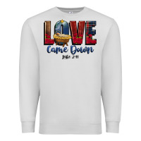 Love Came Down Luke 2 11 Premium Sweatshirt | Teevron