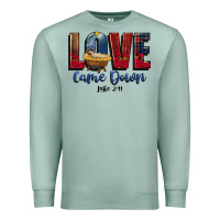 Seafoam love came down luke 2 11 Premium Sweatshirt - CowGirlArtShop