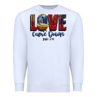 White love came down luke 2 11 Premium Sweatshirt - CowGirlArtShop