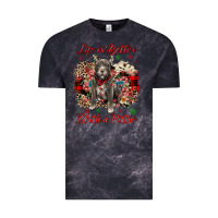 Cloud Black Christmas life is better with a pittie Vintage Tee - JahusDesignShop