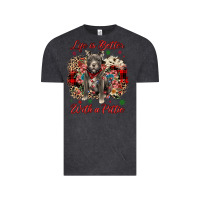 Vintage Black Christmas life is better with a pittie Vintage Tee - JahusDesignShop