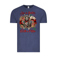 Vintage Denim Christmas life is better with a pittie Vintage Tee - JahusDesignShop