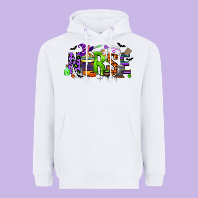 Nurse Coffee Cup Halloween Heavyweight Hoodie Designed By Cowgirlartshop