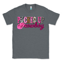 Charcoal Heather pucker up cowboy Classic Tee - NancyCooperArtShop