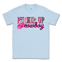 Dusty Blue pucker up cowboy Classic Tee - NancyCooperArtShop