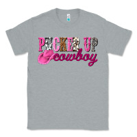 Heather Grey pucker up cowboy Classic Tee - NancyCooperArtShop