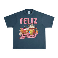 Midnight Navy mexican new year Urban Heavy Tee - MaliasSmallBusiness