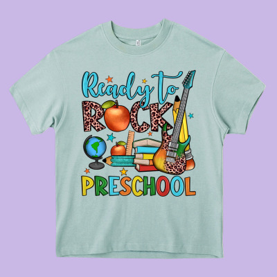 Ready To Rock Preschool Heavy Core Tee Designed By Jahusdesignshop