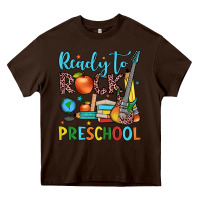 Chocolate Brown ready to rock preschool Heavy Core Tee - JahusDesignShop