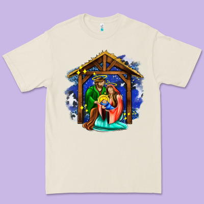 Jesus And Mary With God Premium Tee Designed By Adodesignshop
