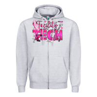 Breast Cancer Facility Tech Zipper Hoodie | Teevron