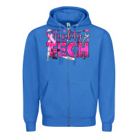 True Royal Breast Cancer Facility Tech Zipper Hoodie - texasbilliewilder