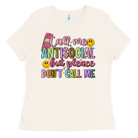 Bone call me antisocial but please don't call me Ladies Tee - Artiststas