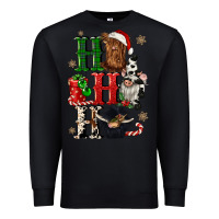 Black ho ho ho heifer cow gnomies Premium Sweatshirt - CowGirlArtShop