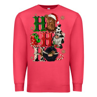 Cardinal ho ho ho heifer cow gnomies Premium Sweatshirt - CowGirlArtShop