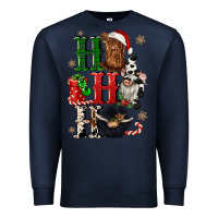 Navy ho ho ho heifer cow gnomies Premium Sweatshirt - CowGirlArtShop