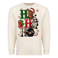 Sandshell ho ho ho heifer cow gnomies Premium Sweatshirt - CowGirlArtShop