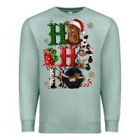 Seafoam ho ho ho heifer cow gnomies Premium Sweatshirt - CowGirlArtShop