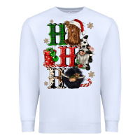 White ho ho ho heifer cow gnomies Premium Sweatshirt - CowGirlArtShop