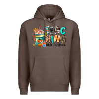 Coffee teaching little pumpkins Premium Hoodie - CowGirlArtShop