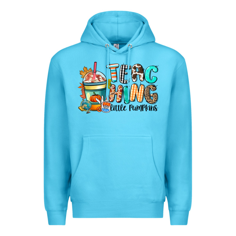 Teaching Little Pumpkins Premium Hoodie by CowGirlArtShop | Teevron
