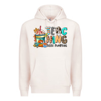 Pale Pink teaching little pumpkins Premium Hoodie - CowGirlArtShop