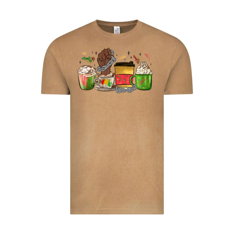 Juneteenth Coffee Cups Vintage Tee by MaliasSmallBusiness | Teevron