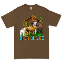 Cacao holy nıght cows and sunflowers Premium Tee - AdoDesignShop