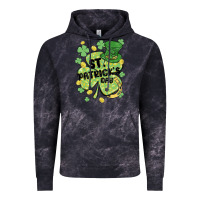 Cloud Black st. patrick's day shamrock Vintage Hoodie - MaliasSmallBusiness