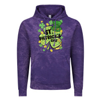 Cloud Purple st. patrick's day shamrock Vintage Hoodie - MaliasSmallBusiness