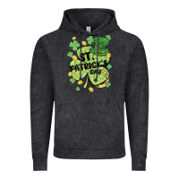 Vintage Black st. patrick's day shamrock Vintage Hoodie - MaliasSmallBusiness