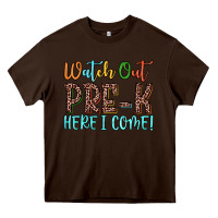 Chocolate Brown watch out pre k here i come! Heavy Core Tee - JahusDesignShop