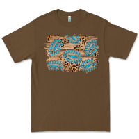 Cacao gemstone wood leopard background Premium Tee - AdoDesignShop