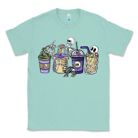 Seafoam skeleton coffee cups Classic Tee - NancyCooperArtShop