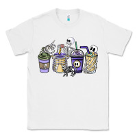 White skeleton coffee cups Classic Tee - NancyCooperArtShop