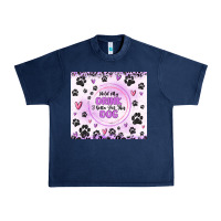 Navy hold my drink i gotta pet this dog Urban Heavy Tee - MaliasSmallBusiness
