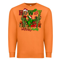 Carrot howdy christmas with cactusses Premium Sweatshirt - CowGirlArtShop