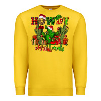 Lemon howdy christmas with cactusses Premium Sweatshirt - CowGirlArtShop