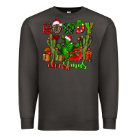 Smoke howdy christmas with cactusses Premium Sweatshirt - CowGirlArtShop