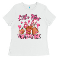 White little miss valentine afro kid sneakers Ladies Tee - RanaPortraitStore