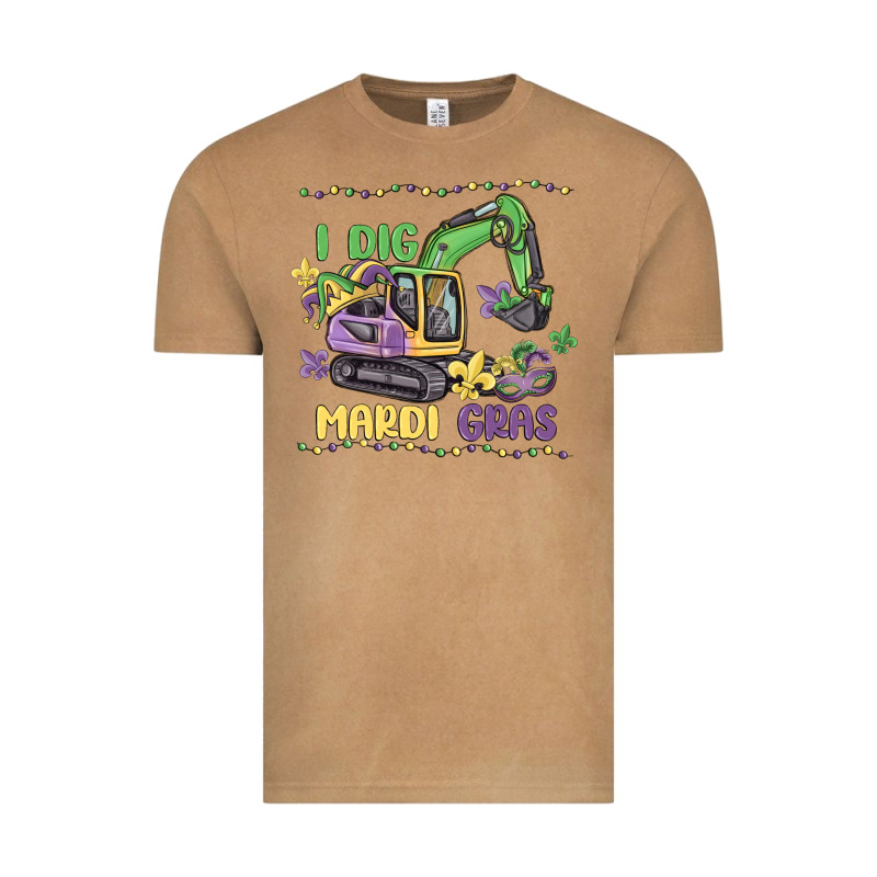 I Dig Mardi Gras Vintage Tee by MaliasSmallBusiness | Teevron
