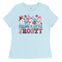 Baby Blue feelin' a little frosty Ladies Tee - AdoDesignShop