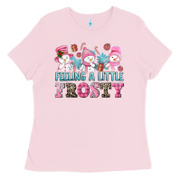 Bubblegum Pink feelin' a little frosty Ladies Tee - AdoDesignShop