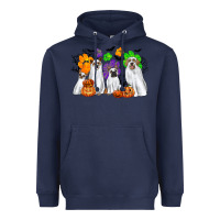 Navy ghost dogs Heavyweight Hoodie - CowGirlArtShop