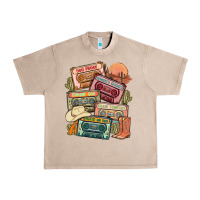 French Oak country cassette tapes Urban Heavy Tee - MaliasSmallBusiness